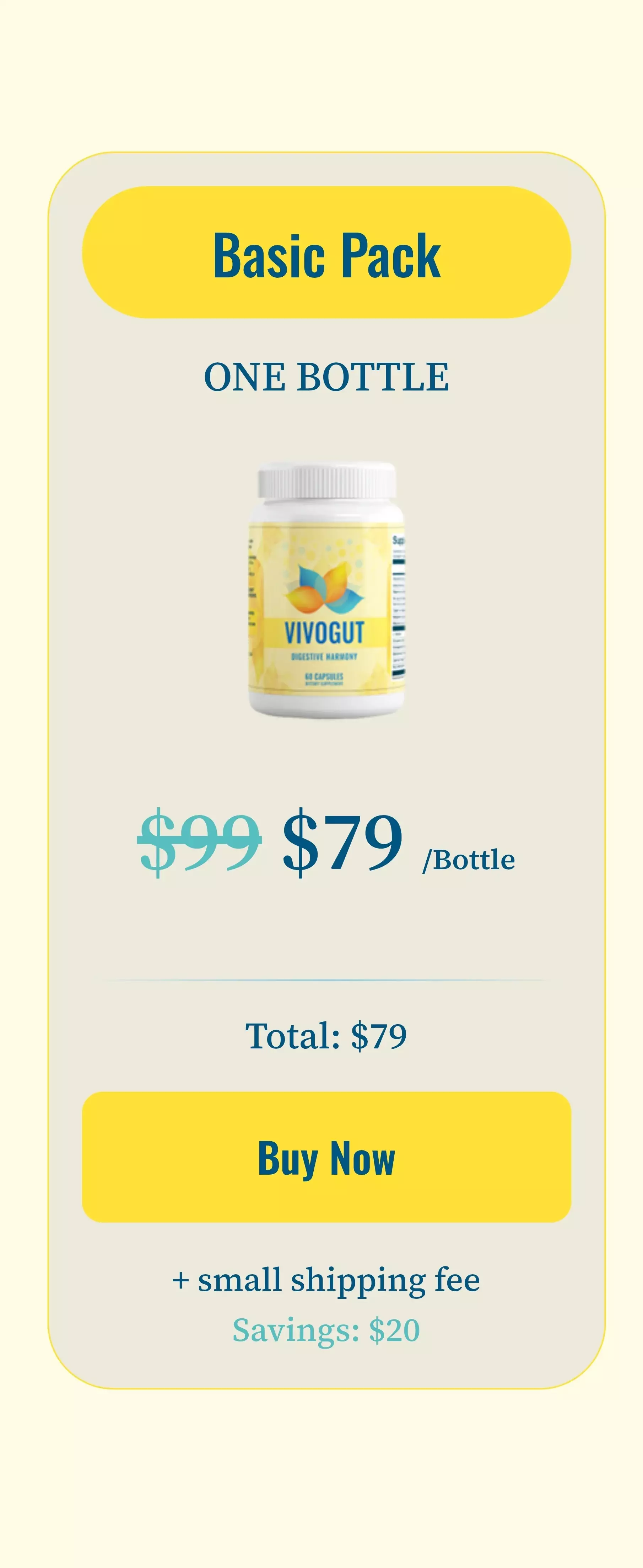 VivoGut™ 1 bottle pricing